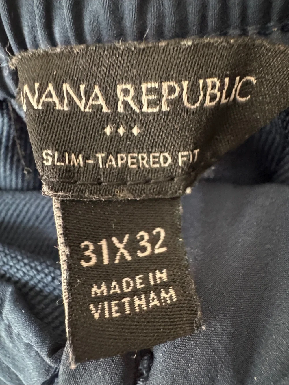 Banana Republic Men's Dark Navy Performance Joggers